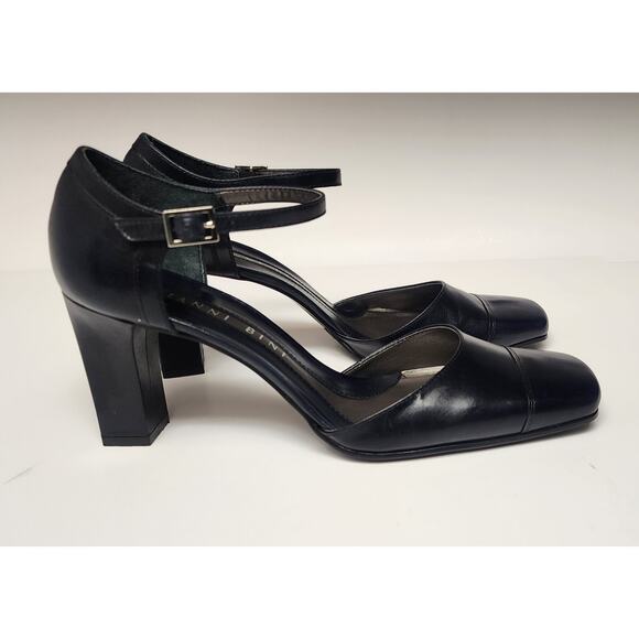 Gianni Bini Brody Navy Blue D'Orsay Slingback Pump Heel Dress Shoes Size 9M - Picture 5 of 12